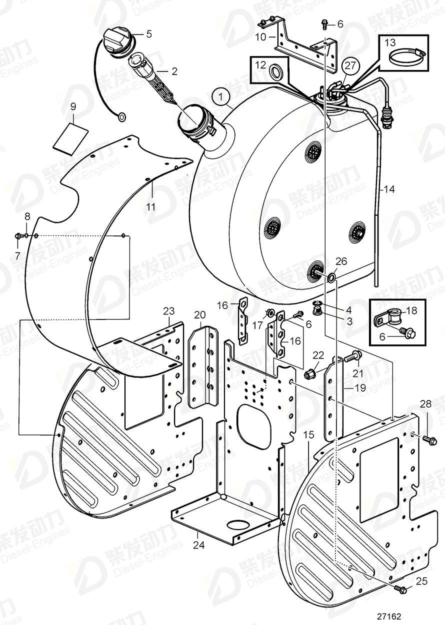 volvo penta Plug 20562668 Drawing volvo penta Plug 20562668 Drawing